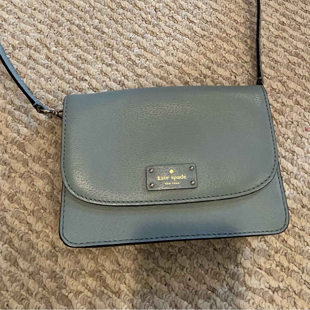 Light blue Kate Spade cross body bag